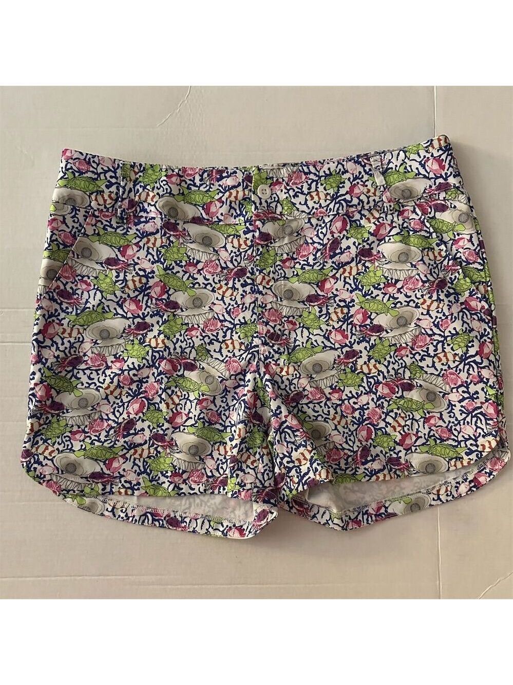 Turtles & Tees Girl's Sea Print Shorts Multicolor Size 14/16 Casual